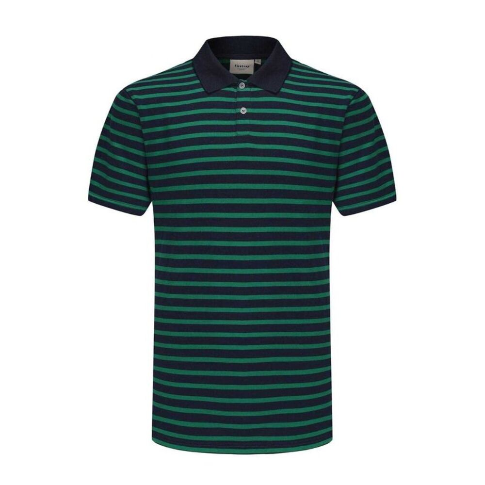 Firetrap Mens Classic Striped Polo Shirt / Blue